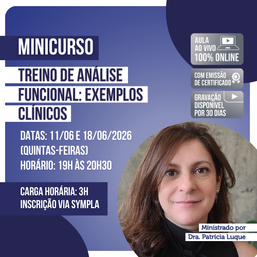 Treino de Análise Funcional Exemplos Clínicos